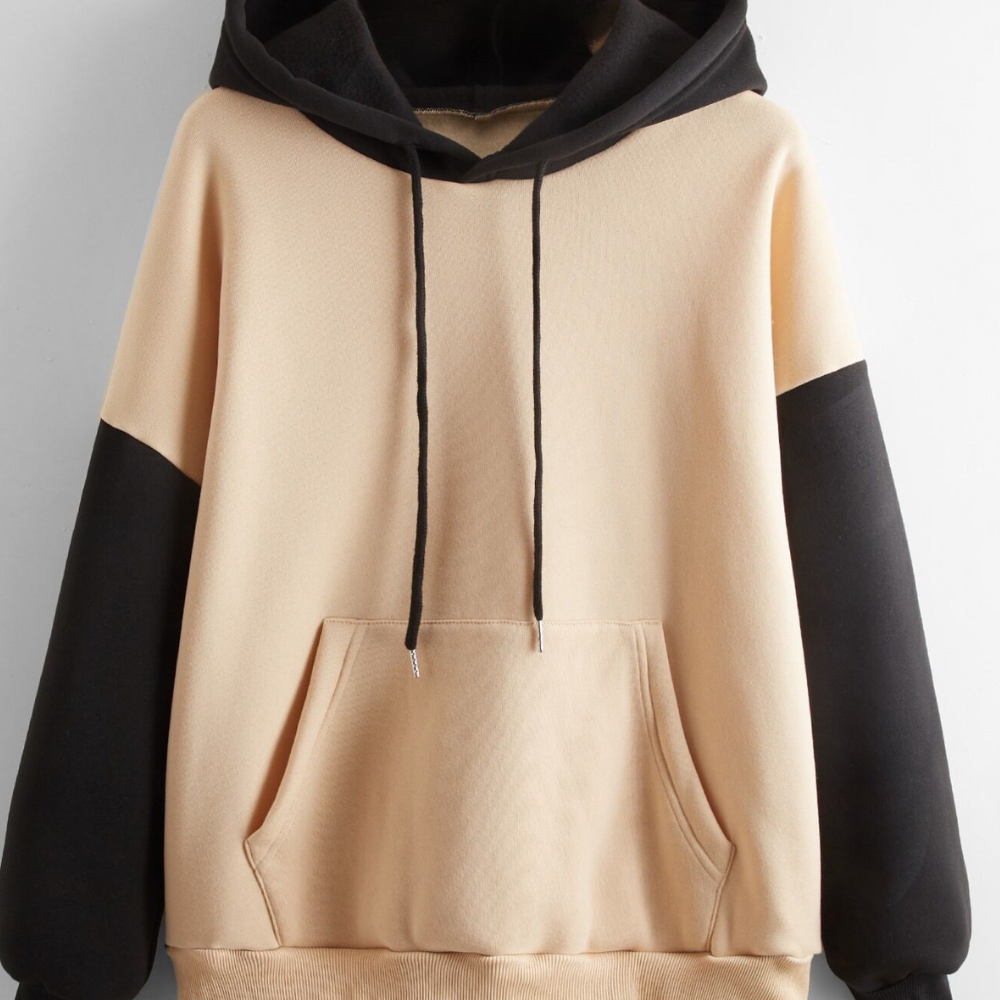 Felpa con Cappuccio Bicolore | Morbida | Casual e Sportiva
