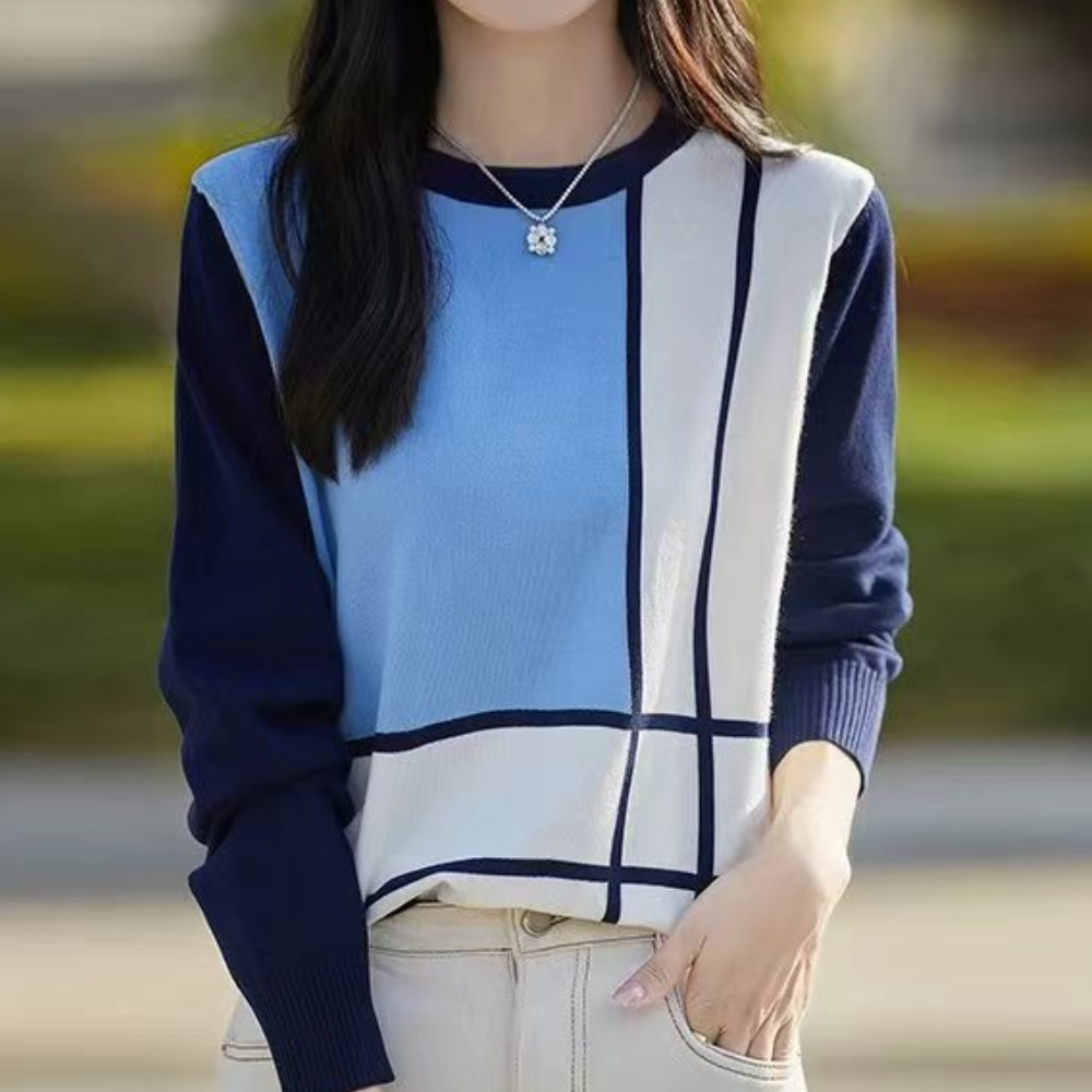 Maglione con Stampa Geometrica | Morbido | Moderno e Versatile