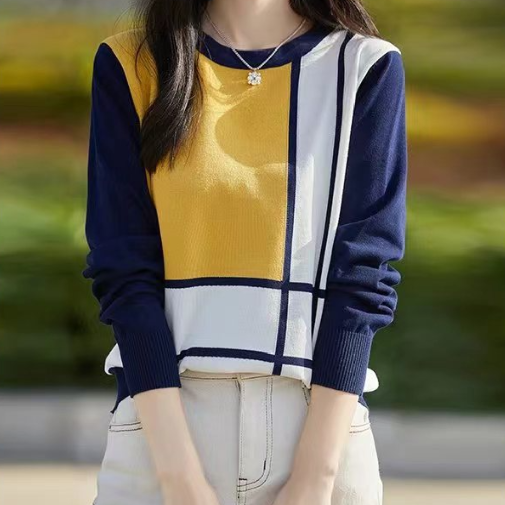 Maglione con Stampa Geometrica | Morbido | Moderno e Versatile