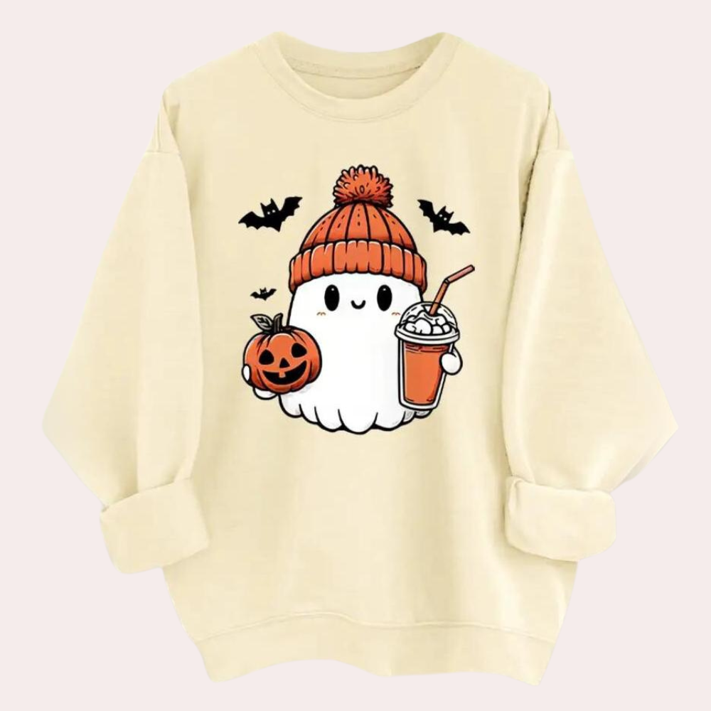 Felpa Oversize Fantasmino | Morbida | Calda e Festosa