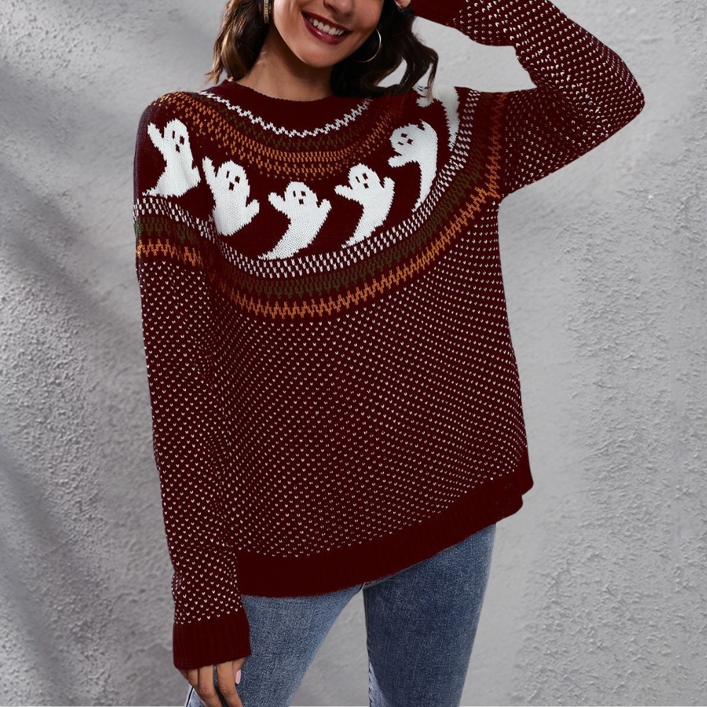 Maglione Oversize Fantasmi | Morbido | Caldo e Divertente