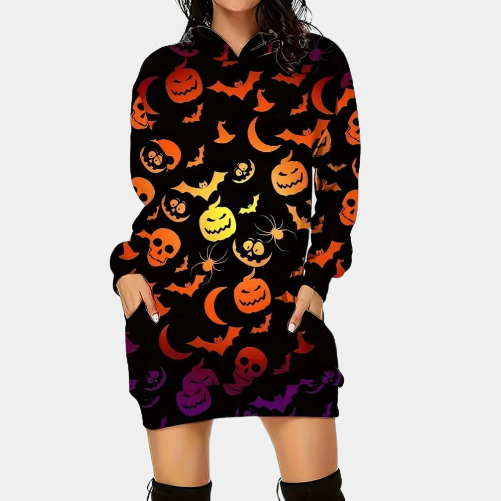 Felpa Oversize Halloween | Morbida | Perfetta per un Look Spettrale