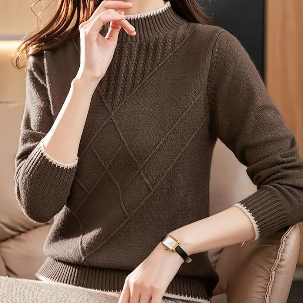 Maglione con Lavorazione a Rombi | Caldo | Elegante e Versatile