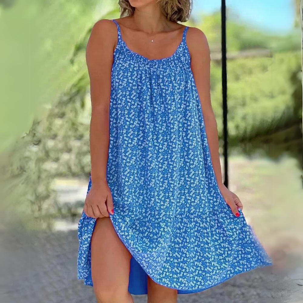 Vestito Estivo a Fiori | Svasato e Leggero | Perfetto per le Vacanze