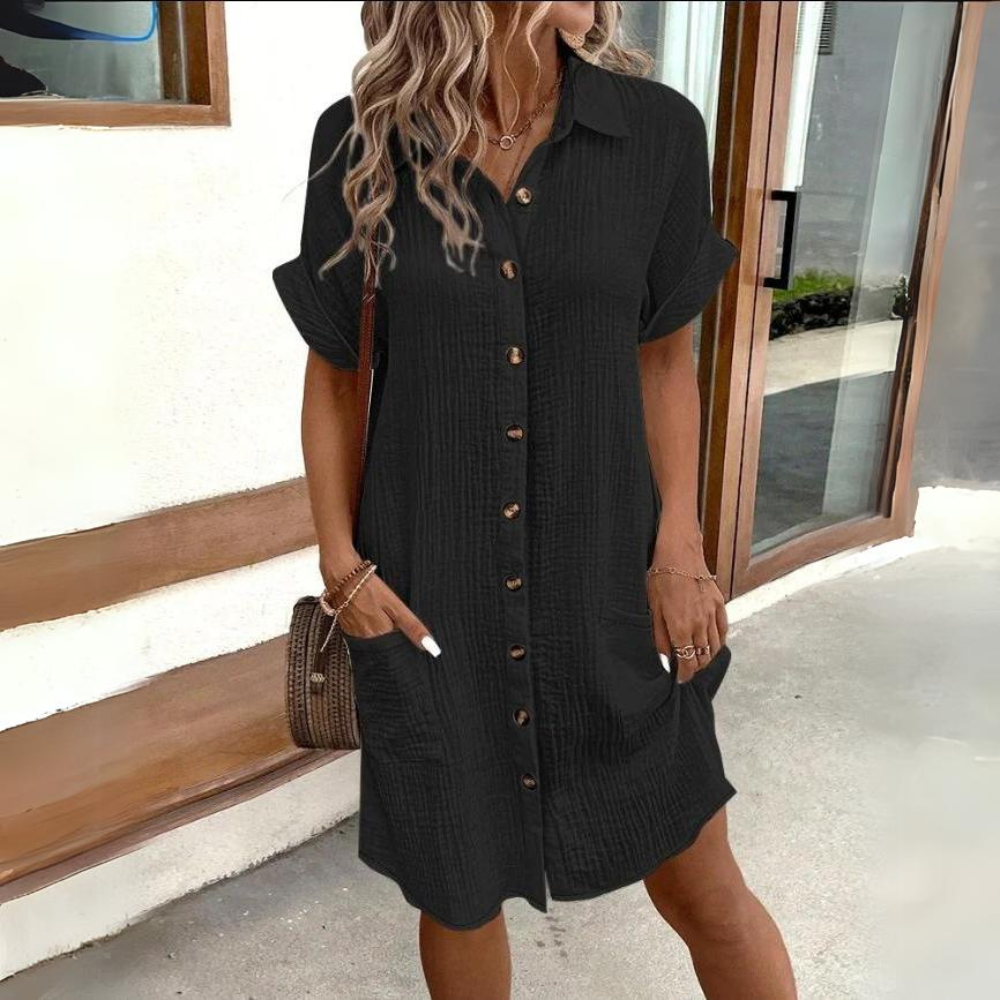 Cotton Shirt Dress | Cotone Naturale | Casual e Traspirante