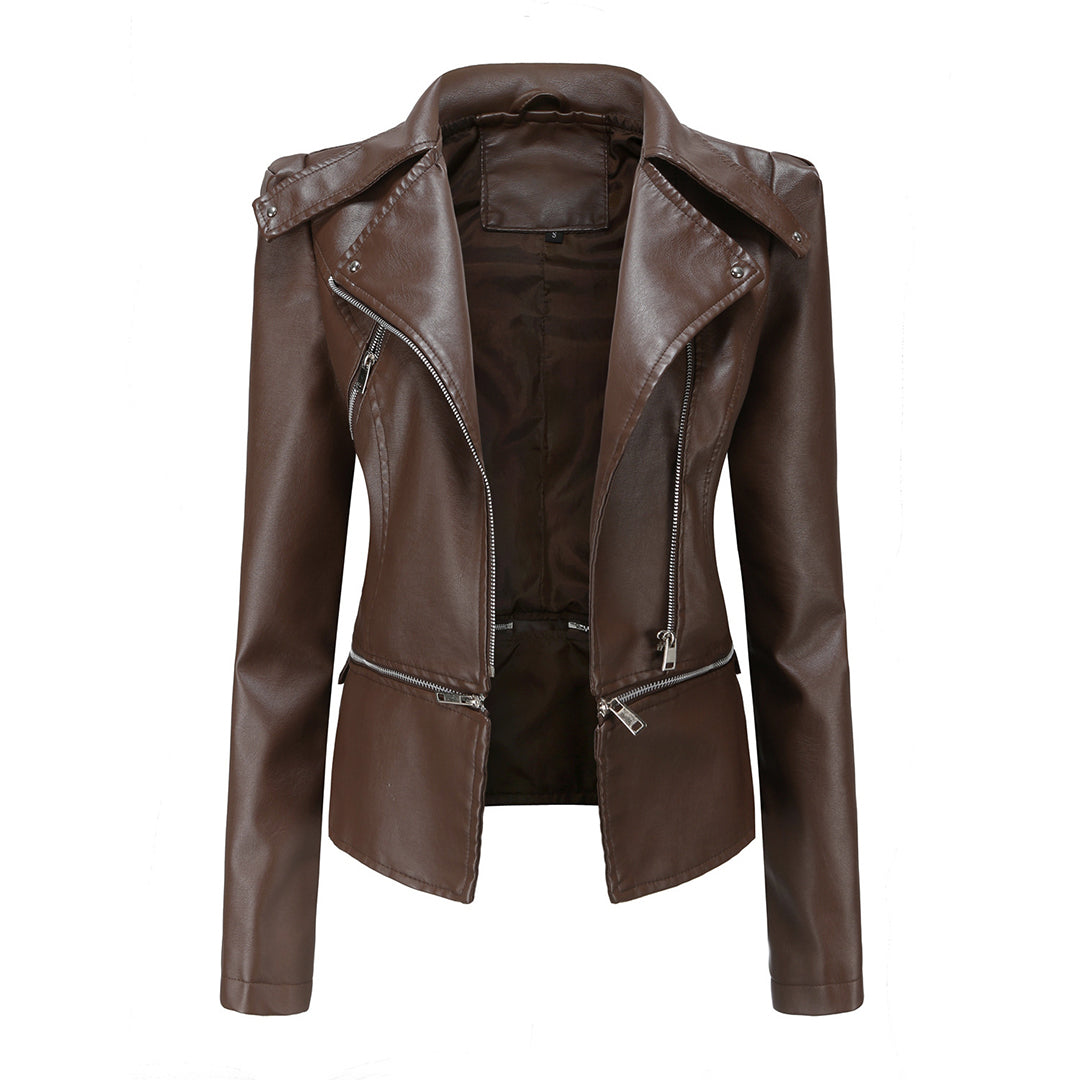 Giacca Biker in Ecopelle | Elegante | Stile Grintoso