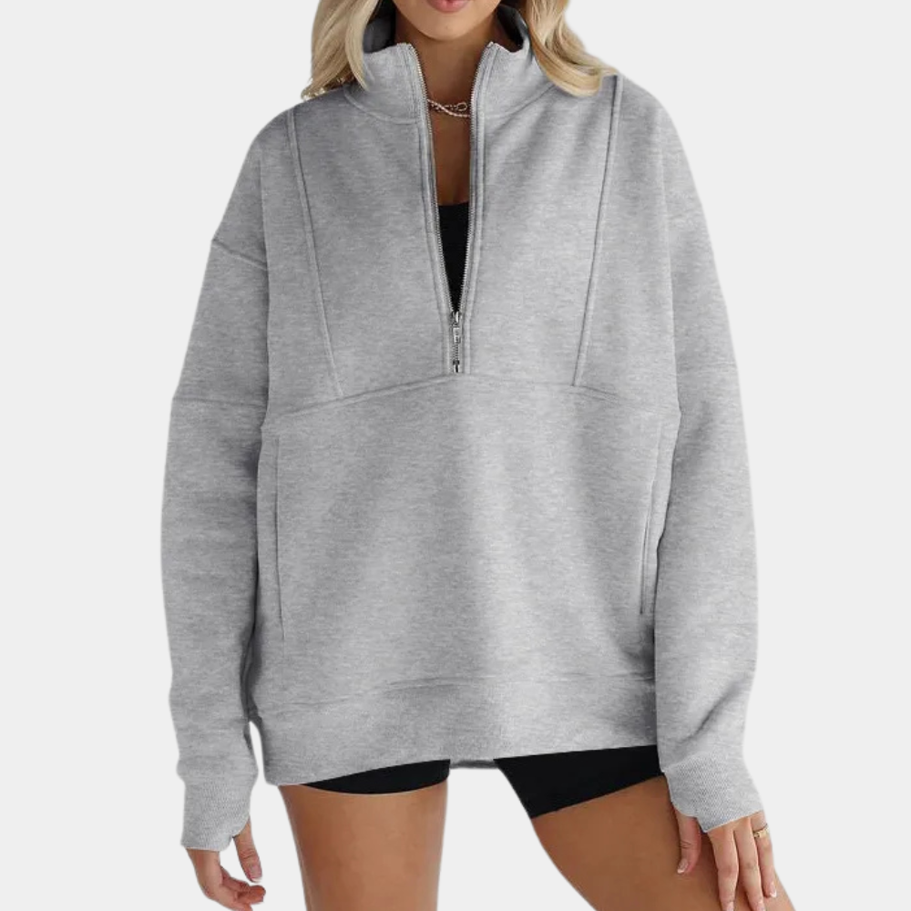 Felpa Oversize | Con Zip & Cappuccio | Comoda & Casual