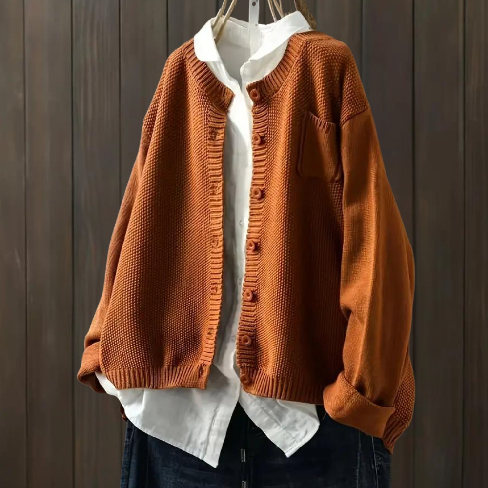 Cardigan Oversize con Bottoni | Caldo | Versatile e Comodo