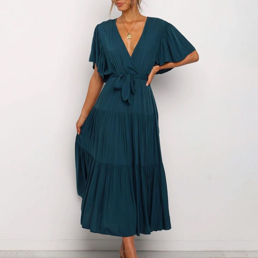Abito Midi Plissettato | Elegante & Versatile | Stile Romantico