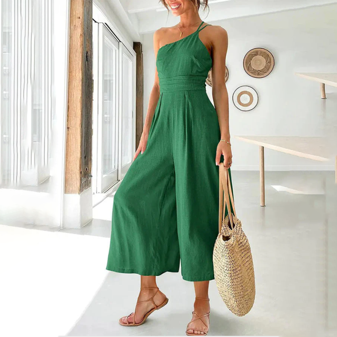 Jumpsuit Senza Maniche | Pantaloni Larghi | Leggera e Chic