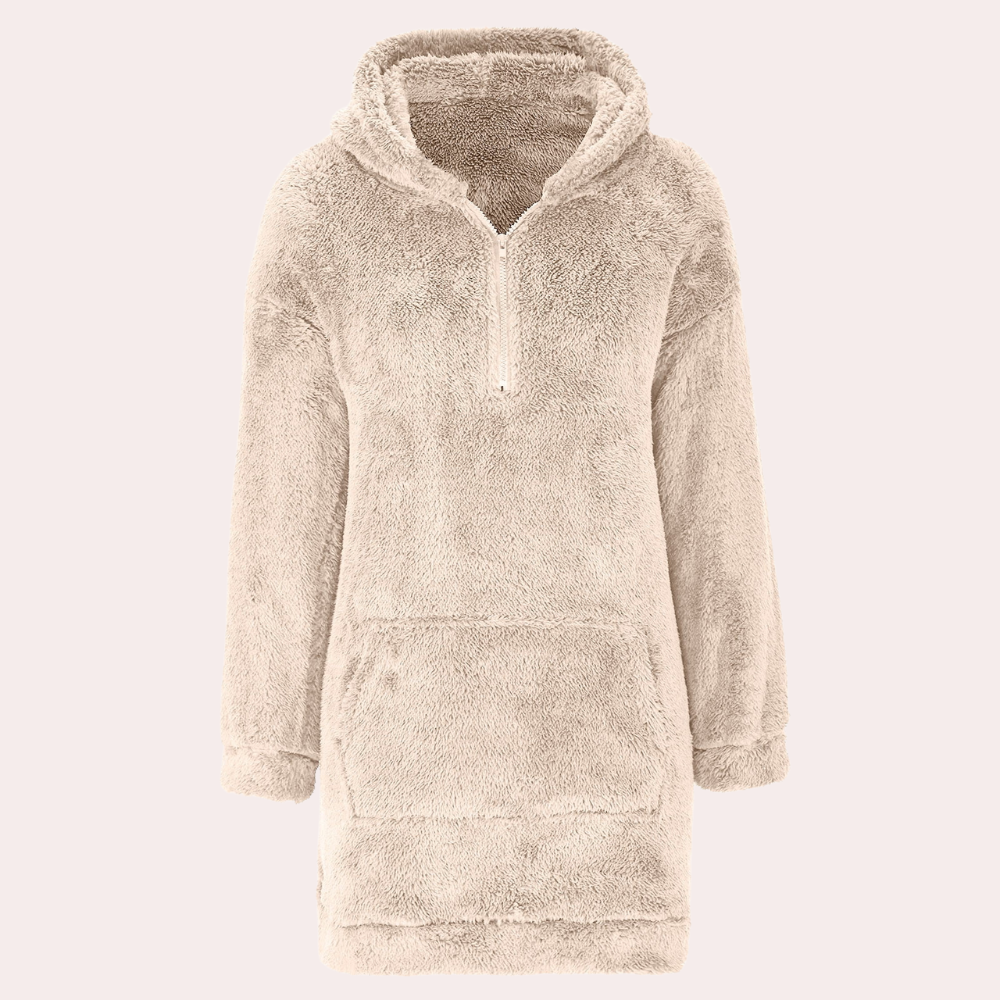 Felpa Oversize in Peluche | Con Cappuccio | Morbida e Accogliente