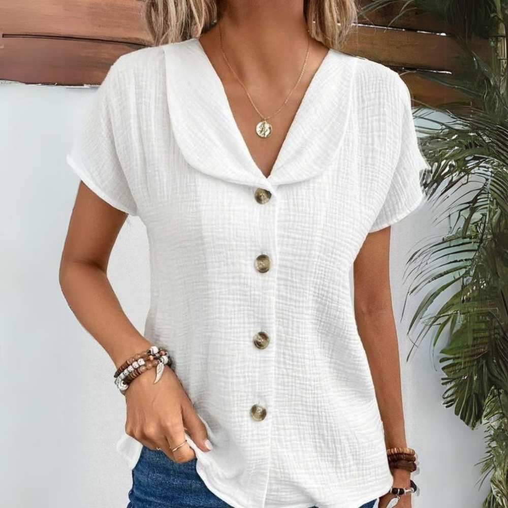 Blusa in Cotone Garzato | Cotone | Leggera e Comoda