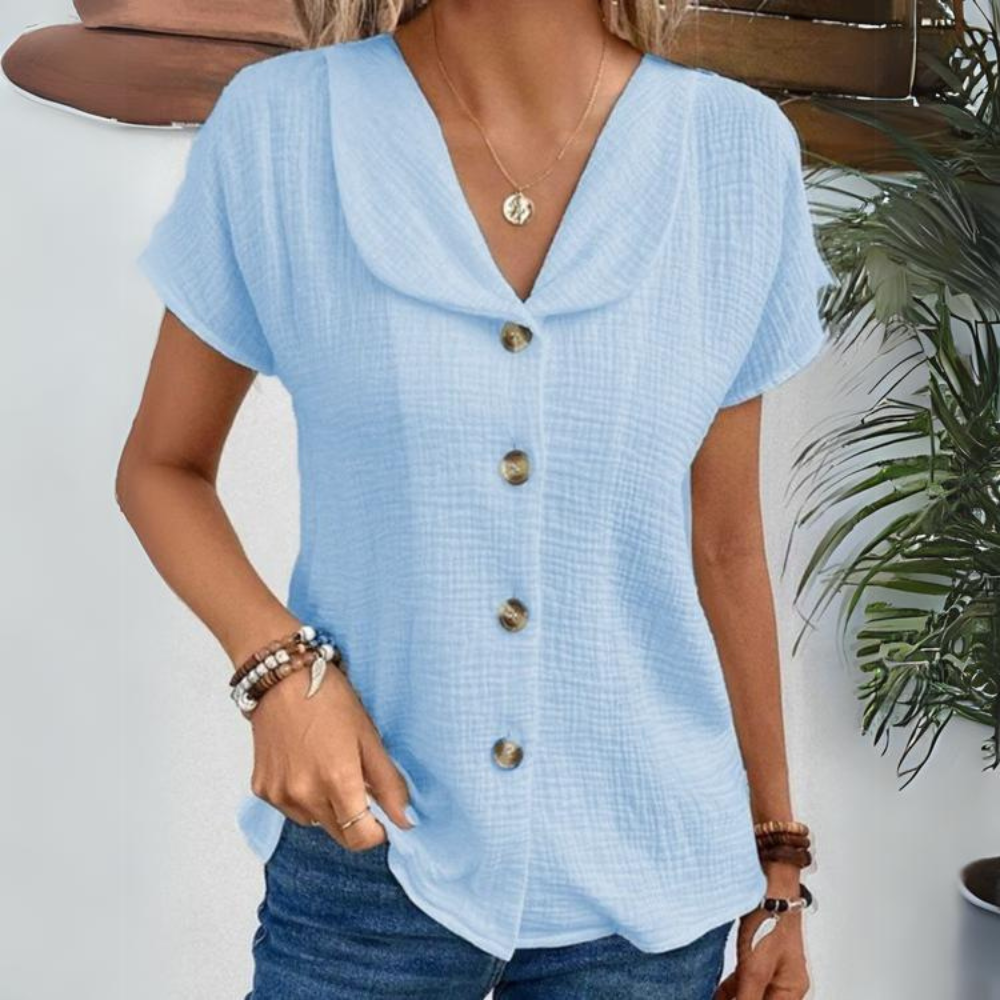 Blusa in Cotone Garzato | Cotone | Leggera e Comoda