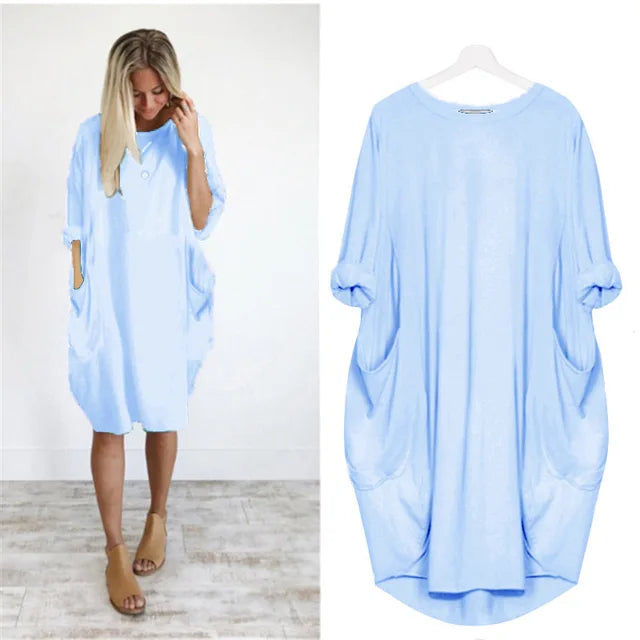 Abito Oversize con Tasche