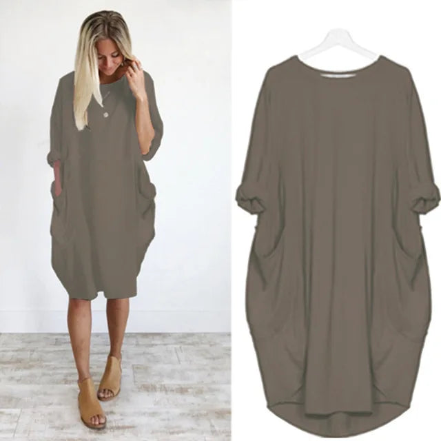 Abito Oversize con Tasche