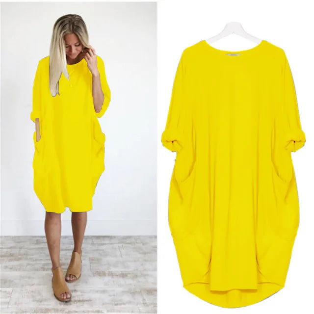 Abito Oversize con Tasche