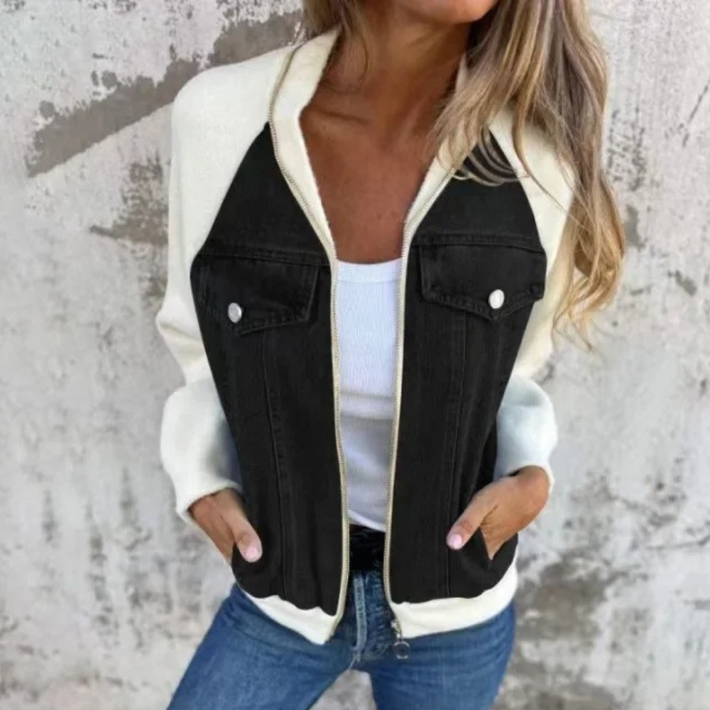 Giacca Donna Casual | Denim & Maglia | Stile Trendy e Versatile
