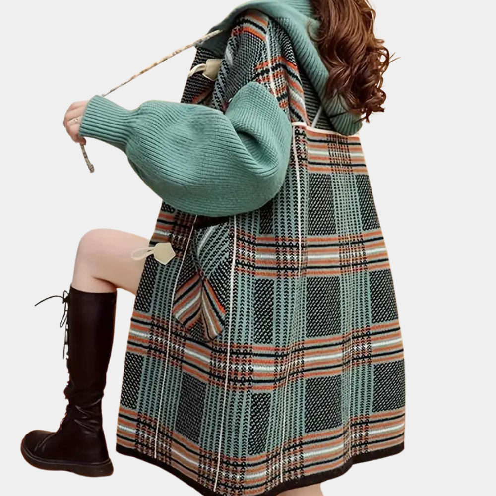 Cappotto Oversize | Motivo a Quadri | Caldo & Sofisticato