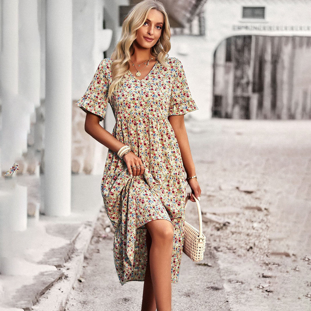 Abito Midi Floreale | Casual | Comodo e Fresco