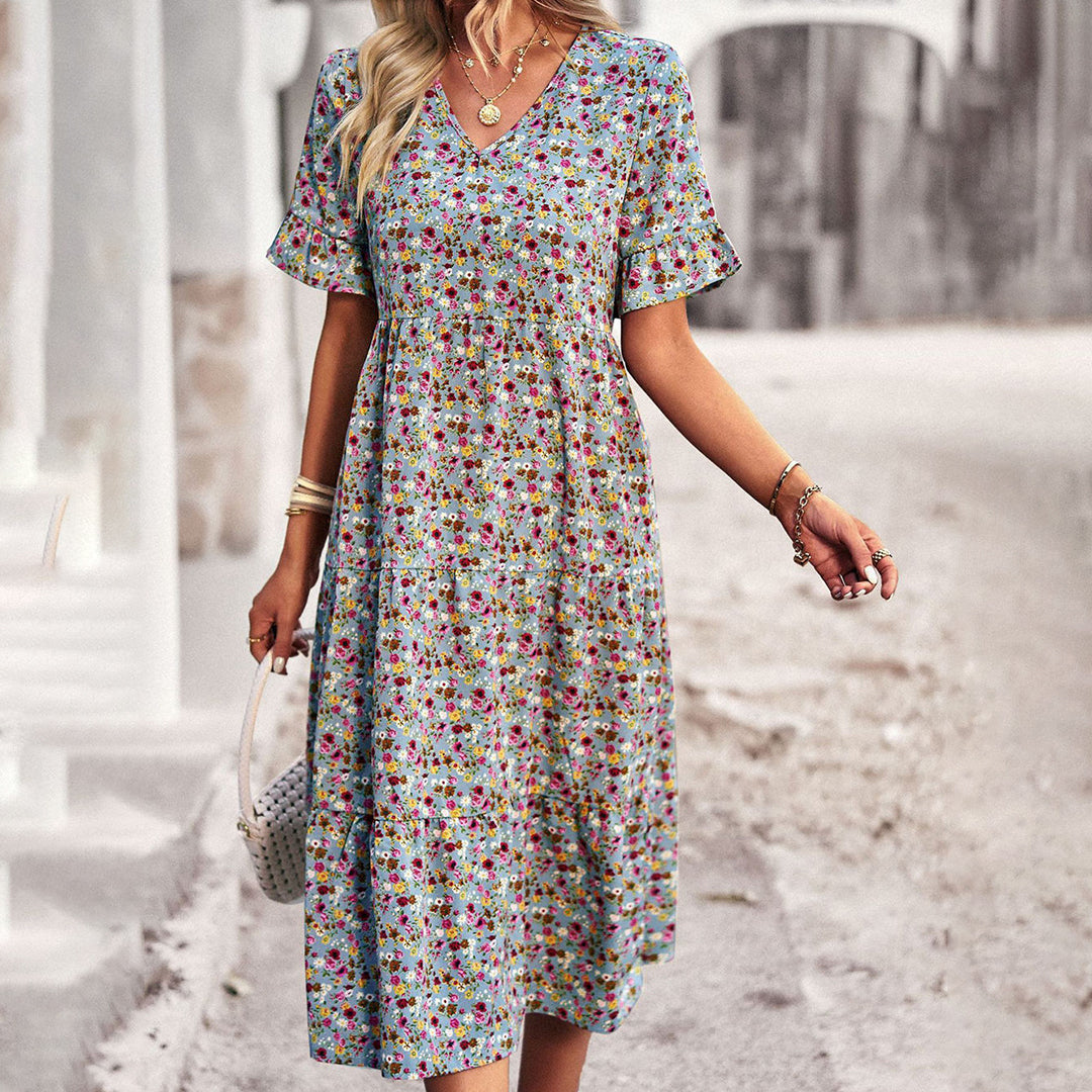 Abito Midi Floreale | Casual | Comodo e Fresco