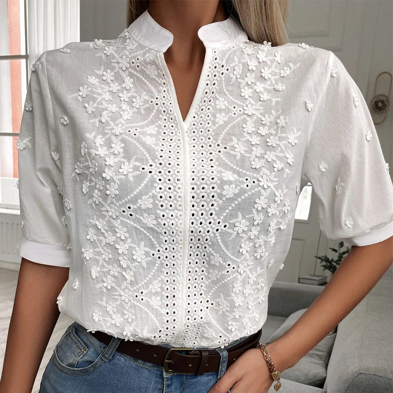 Camicetta Ricamata Donna | Cotone | Elegante e Confortevole