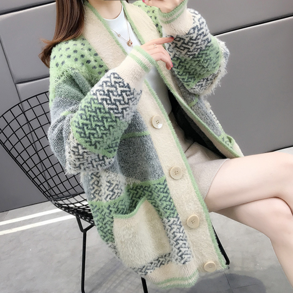 Cardigan Oversize | Stile Patchwork | Morbido & Vintage