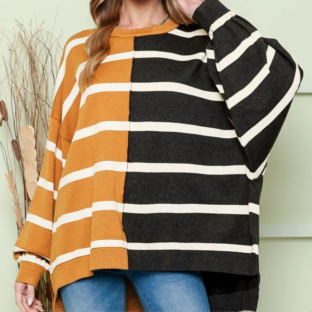 Maglione Oversize a Righe | Morbido | Casual e Trendy