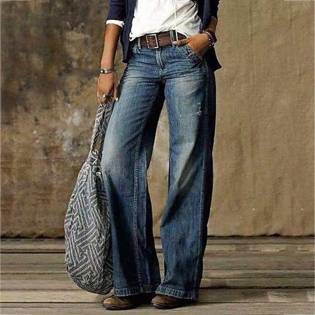 Jeans a Zampa | Vita Alta | Stile Vintage e Casual