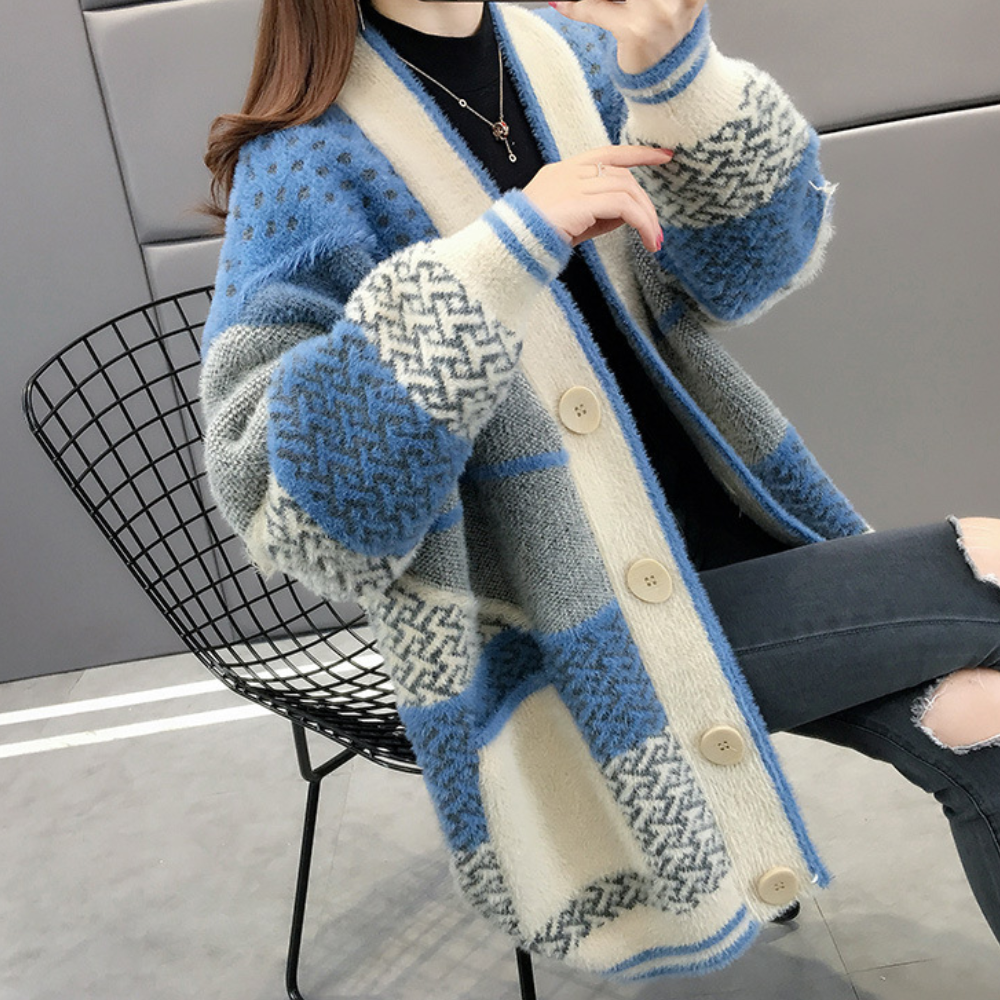 Cardigan Oversize | Stile Patchwork | Morbido & Vintage