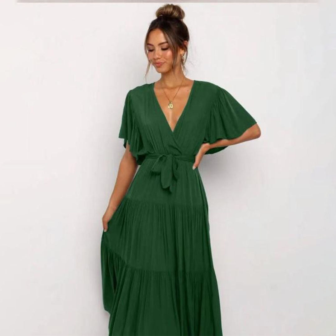 Abito Midi Plissettato | Elegante & Versatile | Stile Romantico