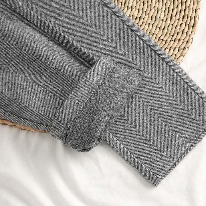 Pantaloni a Spina di Pesce Eleganti