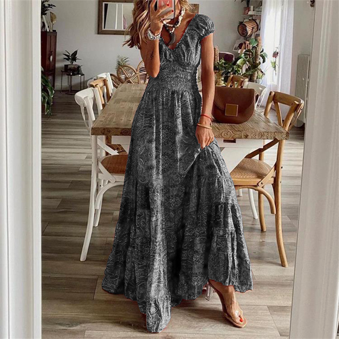 Abito Lungo Boho con Stampa | Romantico | Fluttuante & Femminile