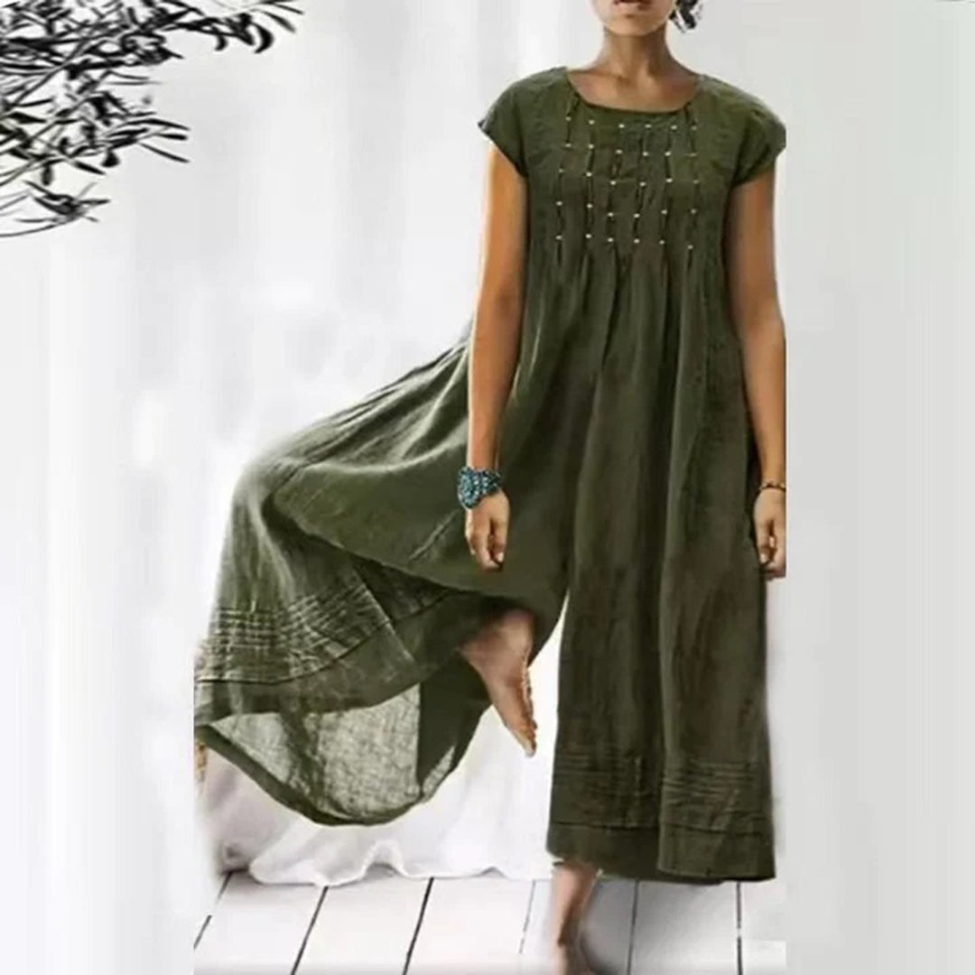 Maxi Dress in Lino | Elegante & Boho | Stile Naturale