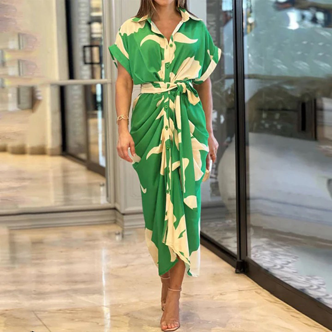 Abito Midi Oversize con Stampa | Chic | Elegante & Confortevole