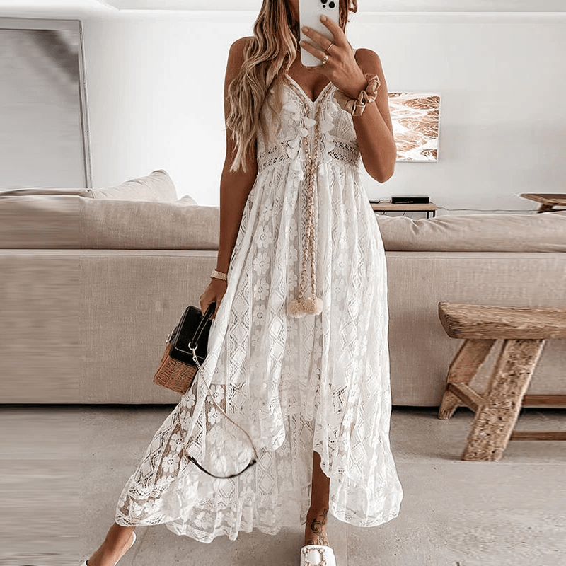 Abito Lungo in Pizzo Boho