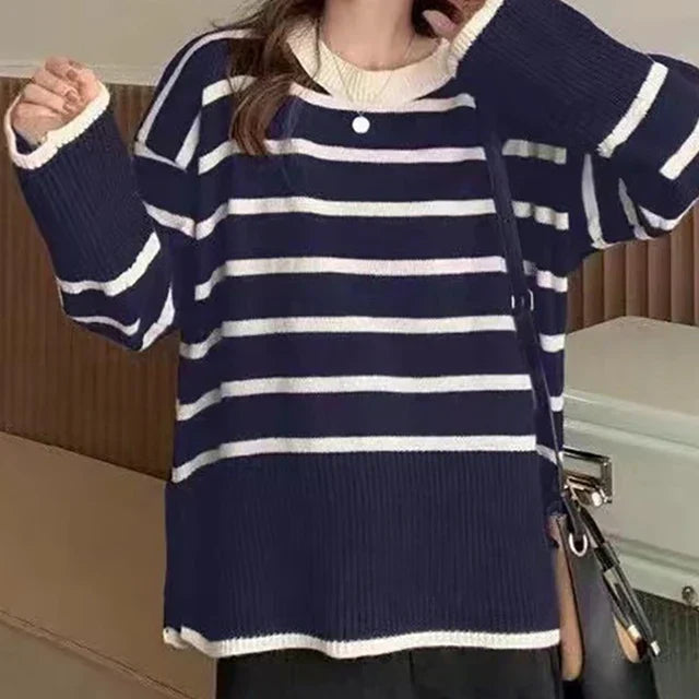 Maglione Oversize | Righe Classiche | Morbido e Versatile