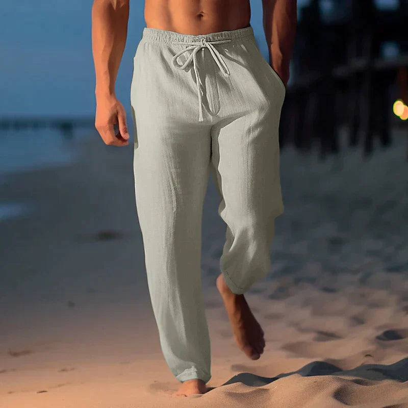Pantaloni da Spiaggia in Lino | Multicolore | Lino | Leggeri e Comodi