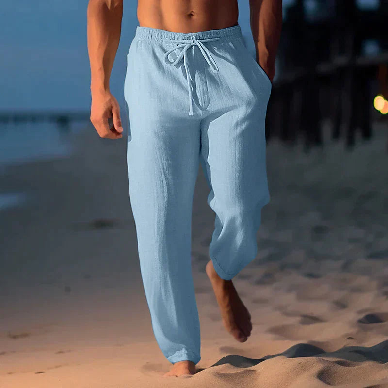 Pantaloni da Spiaggia in Lino | Multicolore | Lino | Leggeri e Comodi
