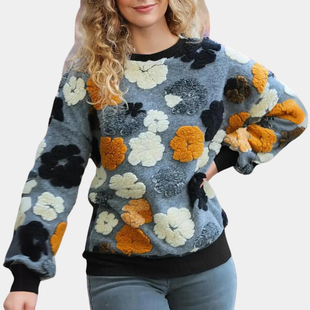 Maglione Floreale 3D | Stile Unico | Caldo e Morbido