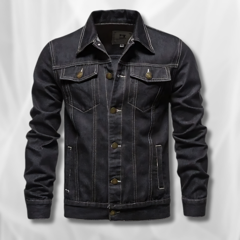 Giacca in Denim Lavaggio Chiaro