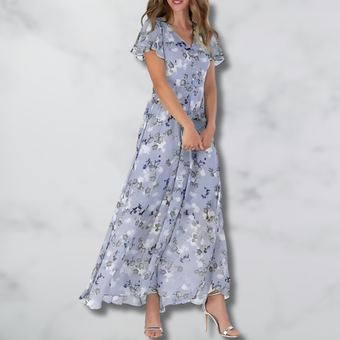 Abito Floreale Lungo Elegante