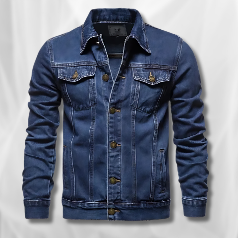 Giacca in Denim Lavaggio Chiaro