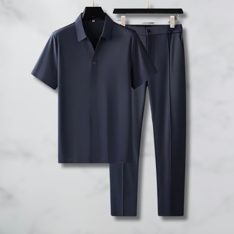 Set Elegante con Camicia e Pantalone