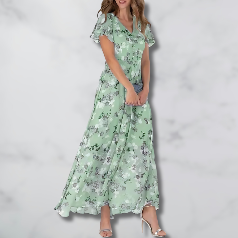 Abito Floreale Lungo Elegante
