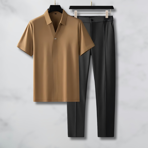 Set Elegante con Camicia e Pantalone