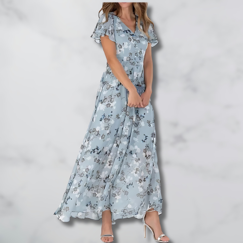 Abito Floreale Lungo Elegante
