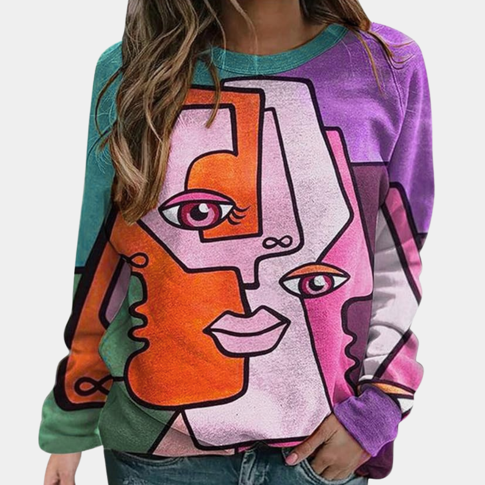 Maglione Astratto | Stile Artistico | Colorato & Unico