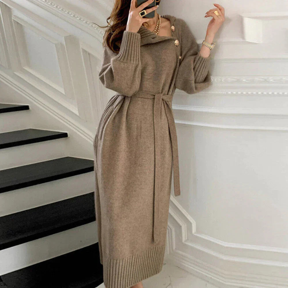 Abito Lungo in Maglia | Caldo e Chic | Eleganza Invernale