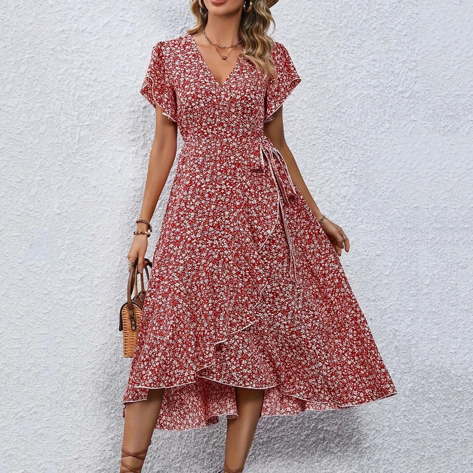 Floral Wrap Dress | Lightweight | Romantic Summer Style