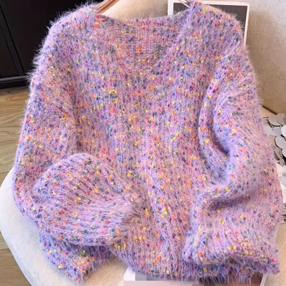Maglione Morbido | Effetto Melange | Colorato e Accogliente